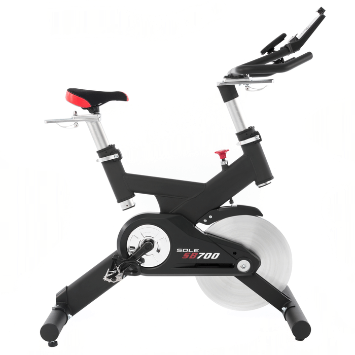 SOLE SB700 Indoor Cycling Bike with SPD Pedals (Zwift & Kinomap Compatible)