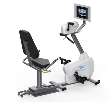 Upper and lower body ergometer outlet