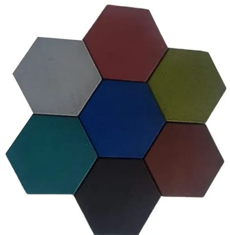 Afton Hexagon Rubber Tiles