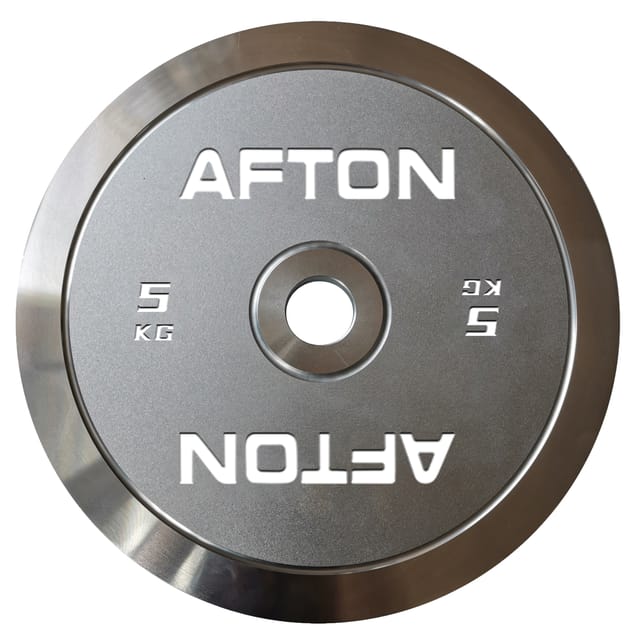 AFTON Steel Weight Plates – A3 Carbon Steel, Hard Chrome Finish, Olympic Standard