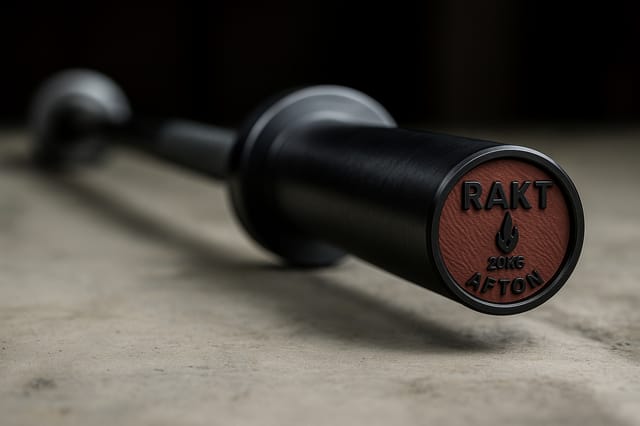 AFTON RAKT – 20kg Men’s Powerlifting Barbell (Dark Chrome + Hard Chrome)