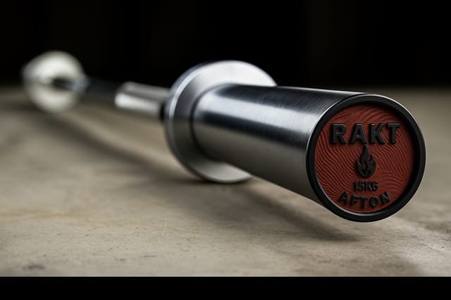 RAKT 15KG Women’s Powerlifting Barbell – Black Chrome | AFTON