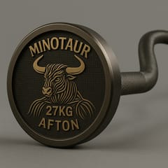 AFTON Minotaur – 27KG Cambered Squat Bar (Aggressive Knurl, 2388mm)