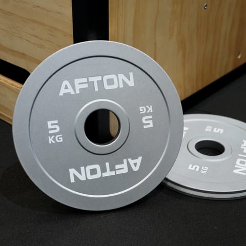 AFTON Steel Weight Plates – A3 Carbon Steel, Hard Chrome Finish, Olympic Standard