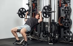 REP Wall-Mounted Ares™ 2.0 (93") – 4 Post Compact Configuration – Metallic Black – With Storage Wings & Full Accessory Package | Luxury Home Gym System India