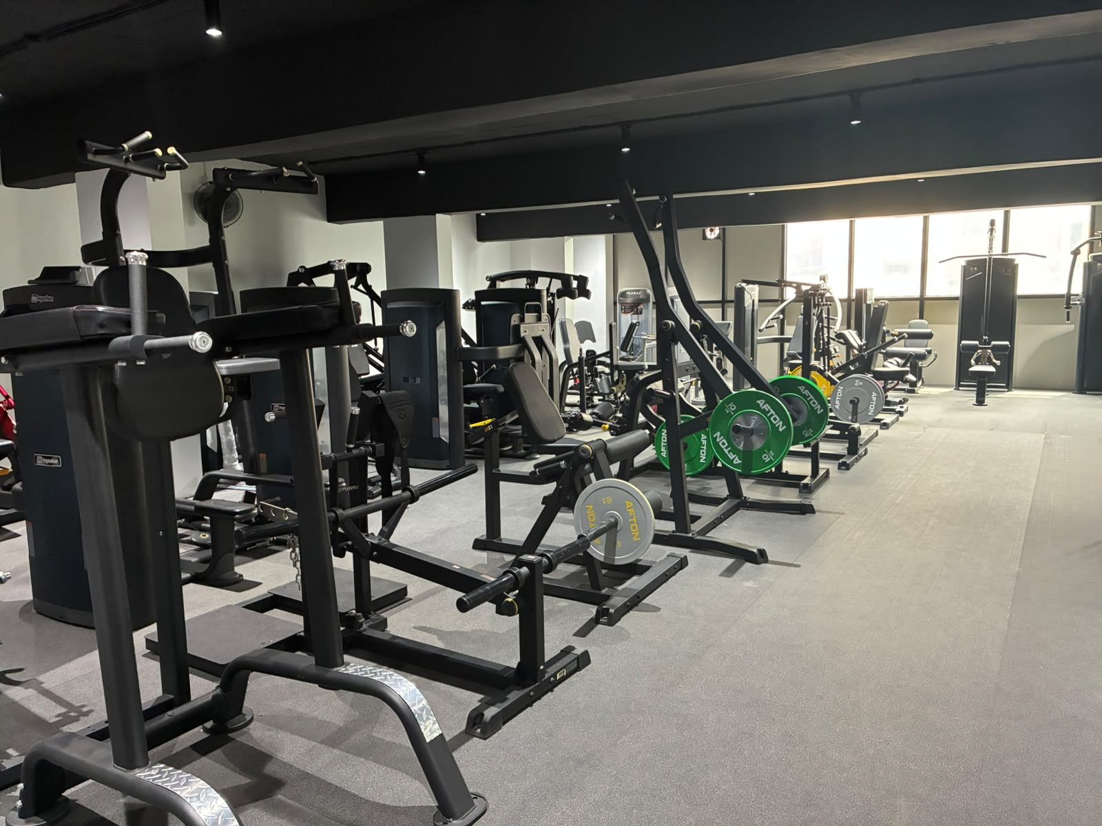 Inside the Afton gym equipment showroom on Castle Street, Bengaluru
