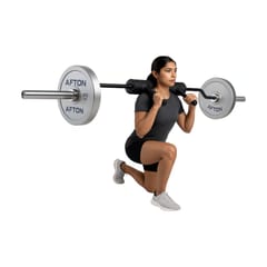 AFTON GUARD – 20kg Safety Squat Barbell (Padded Cambered Design)