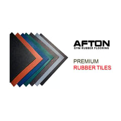Afton Powder Premium Rubber Tiles for Gyms