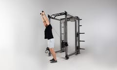 REP PR-5000 Dual Athena Half Rack – 80", Metallic Black