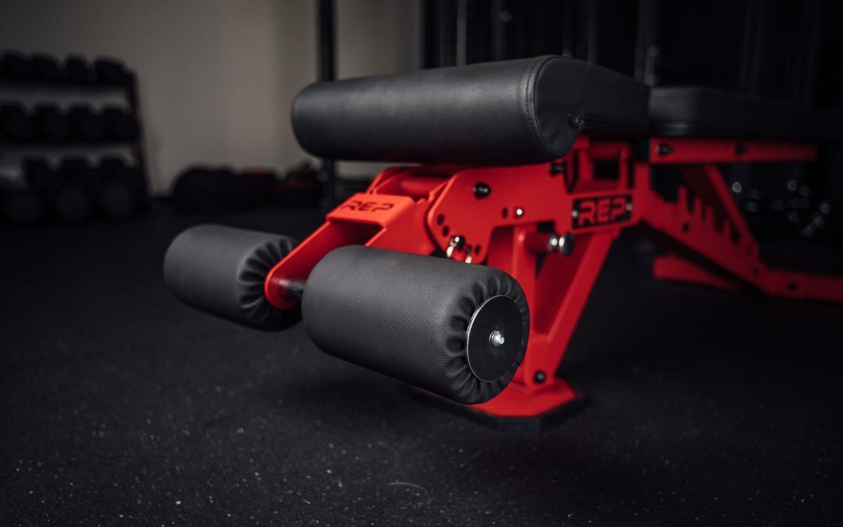 REP AB-3000 2.0 FID Bench – Matte Black – Built-in leg roller